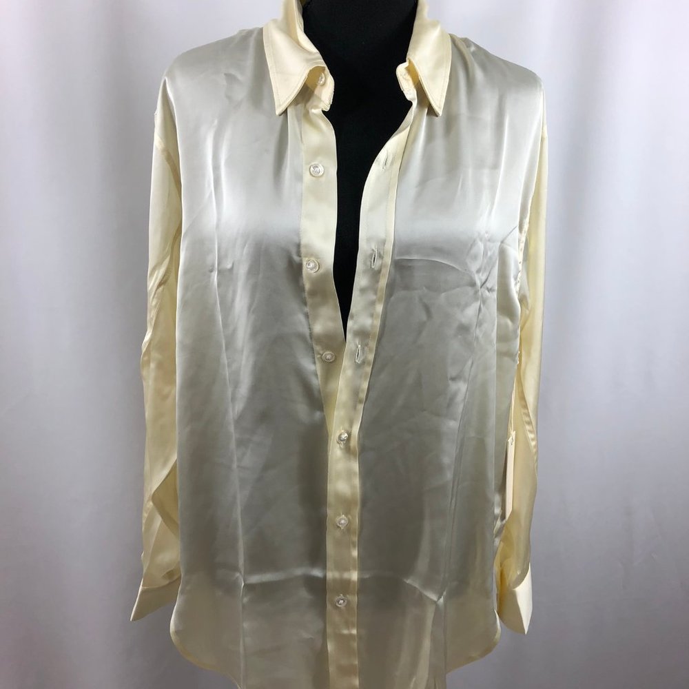 NWT - Ivory long sleeved Blouse Size M